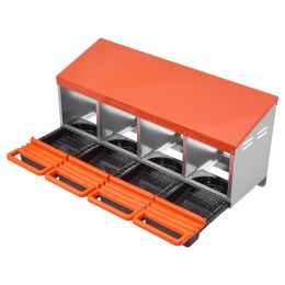 VEVOR Chicken Nest Box, 4-Compartment, 15 to 30 in Stable & Corrosion-Resistant Metal Nesting Boxes with Inclined Nesting Boxes