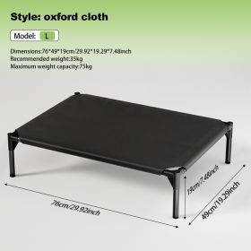 The Bi-material Pet Bed Is Of Your Choice,The Detachable Design Of The Oxford Cloth And Breathable Mesh Pet Bed Combines The Characteristics Of B (Option: NJB  L)