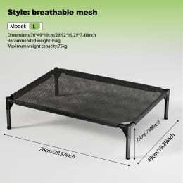 The Bi-material Pet Bed Is Of Your Choice,The Detachable Design Of The Oxford Cloth And Breathable Mesh Pet Bed Combines The Characteristics Of B (Option: WB  L)