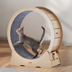 Cat Exercise Wheel Large Cat Treadmill Wheel For Indoor Cats 35.8 Inch (Option: Natural)