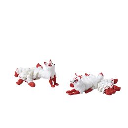 Nine-tailed Fox, Smart Fox Shape, Fantasy Texture, Exquisite Details, Fairy-style Appearance, Exquisite Craftsmanship, Thoughtful Gift Decoration (Option: 2pcs)